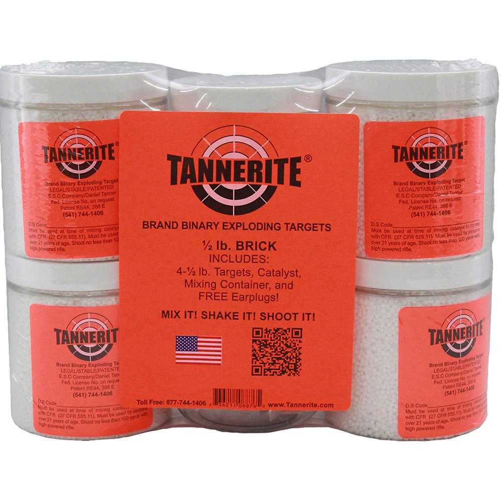 TANNERITE Half Brick 4 Packs Of 1/2 Lb Targets
