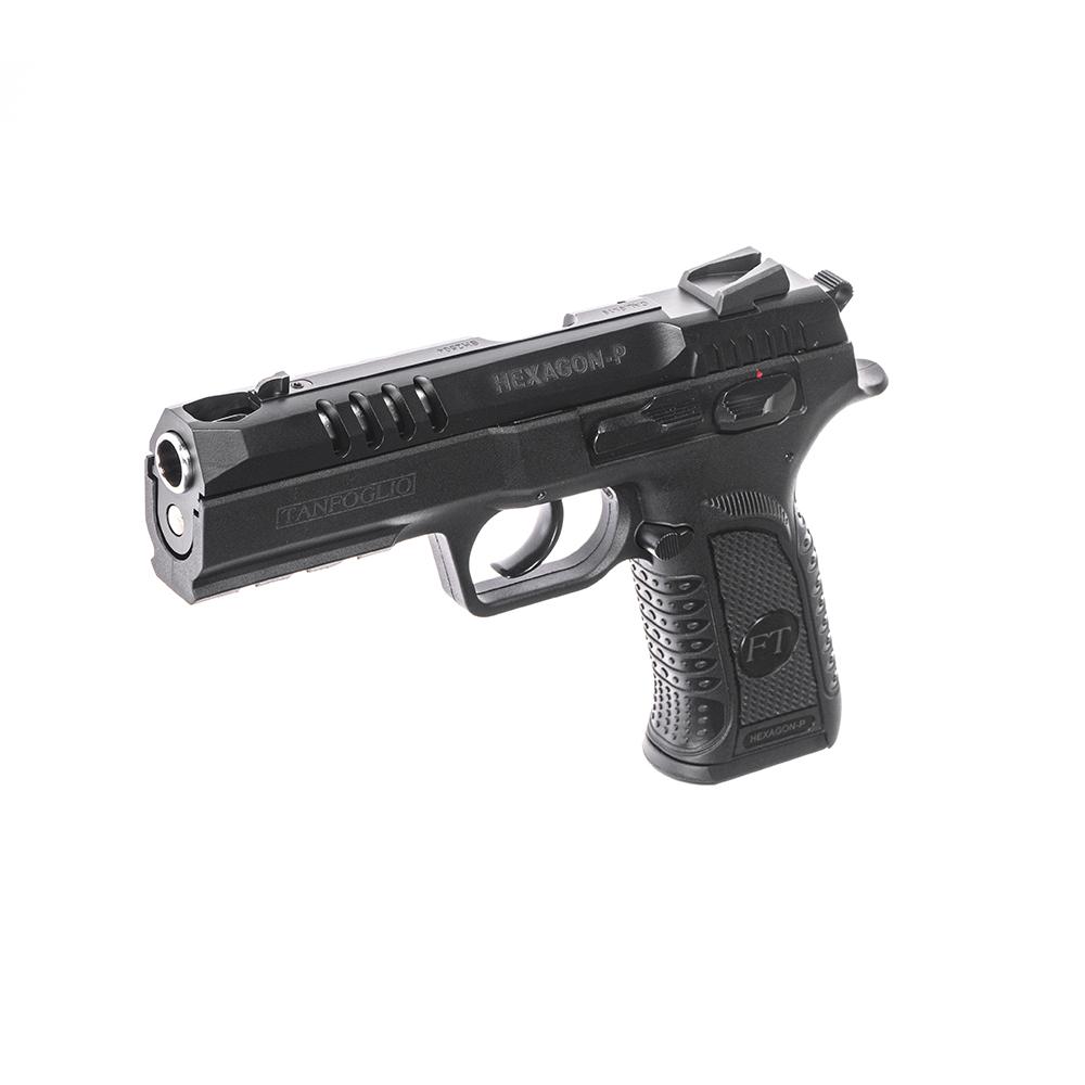 Italian Firearms Group Tanfoglio Hexagon P Handgun 9mm Luger 17rd Magazine(2) 4.45" Compensated Barrel DA/SA