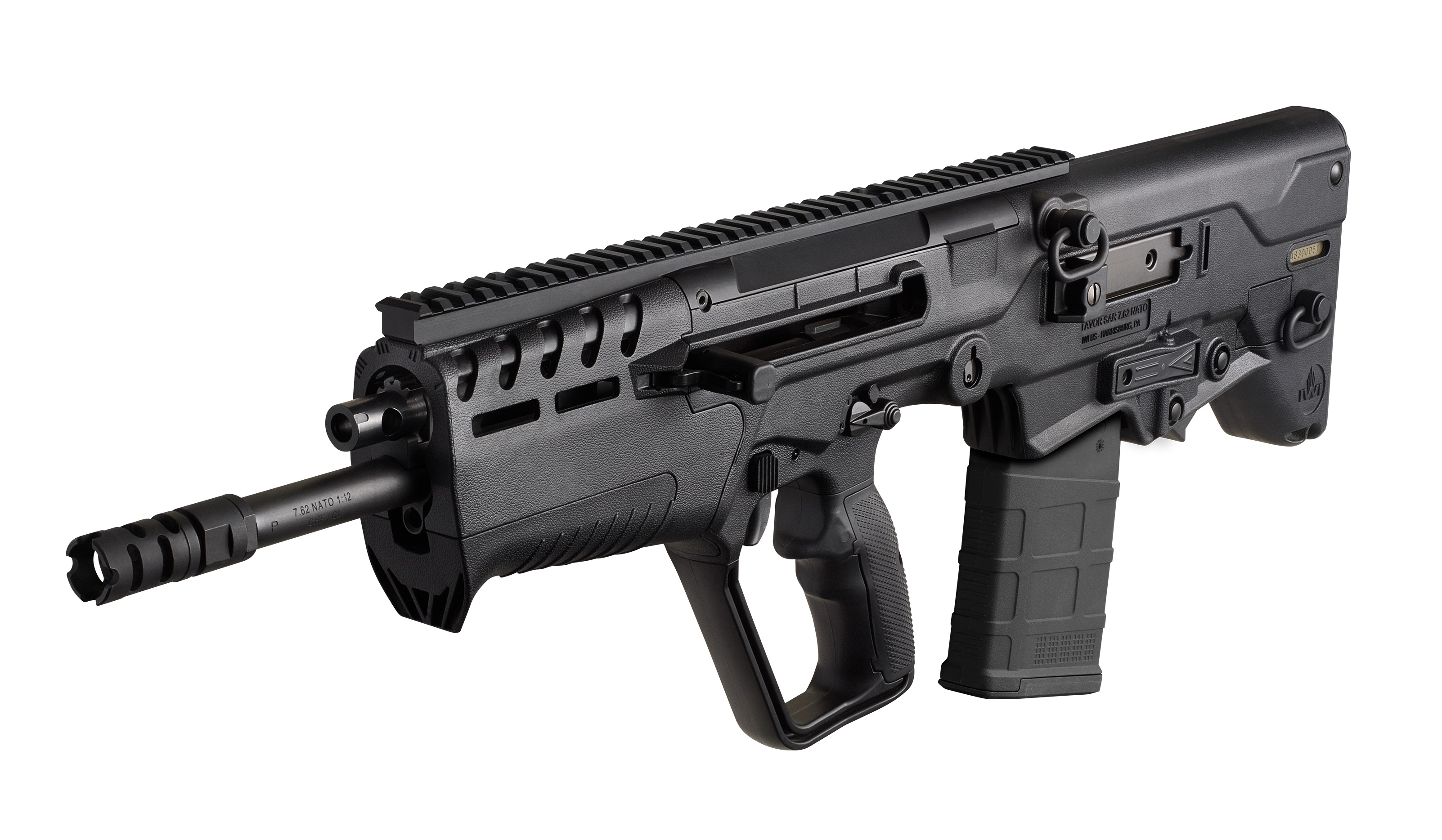 IWI US (Israel Weapon Industries) TAVOR 7 Bullpup Rifle - 308 Win 16.5in Barrel Right Hand 1-20rd Flattop Black