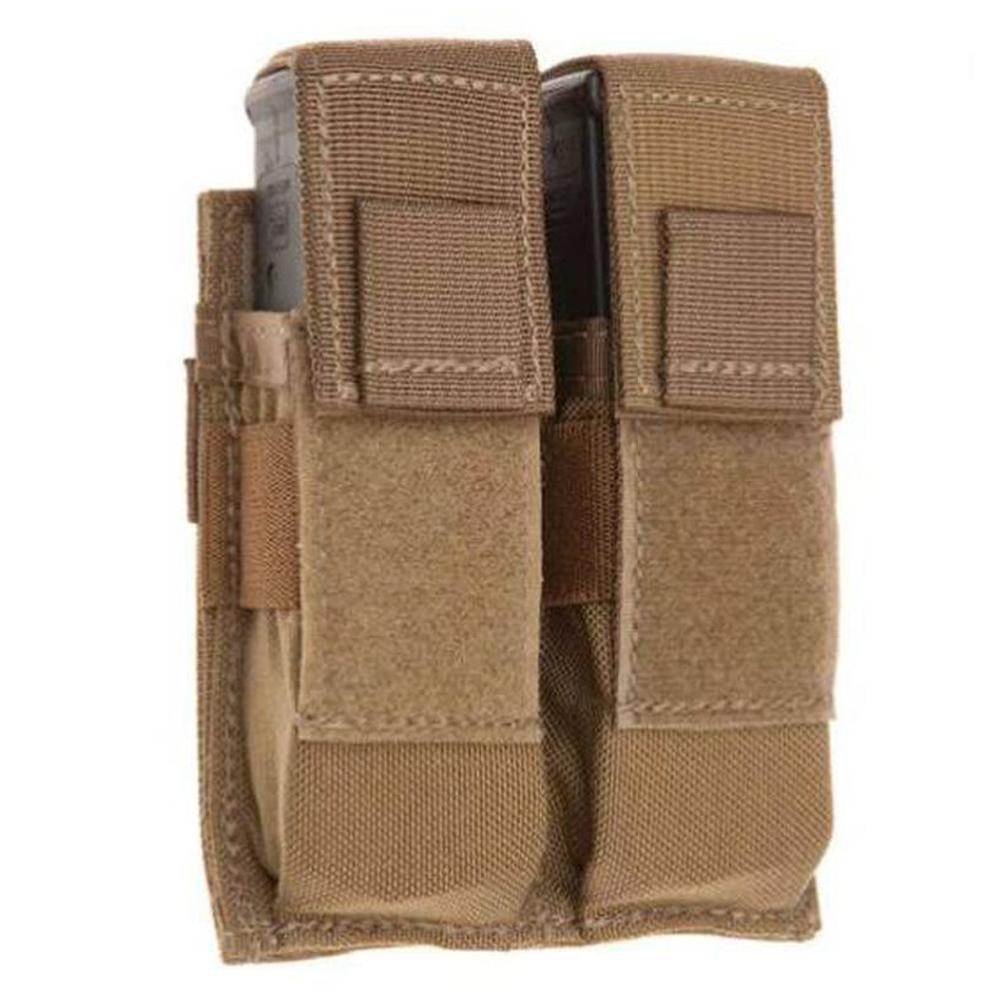 Military Products TacShield RZR Molle Double Universal Pistol Magazine Pouch Coyote
