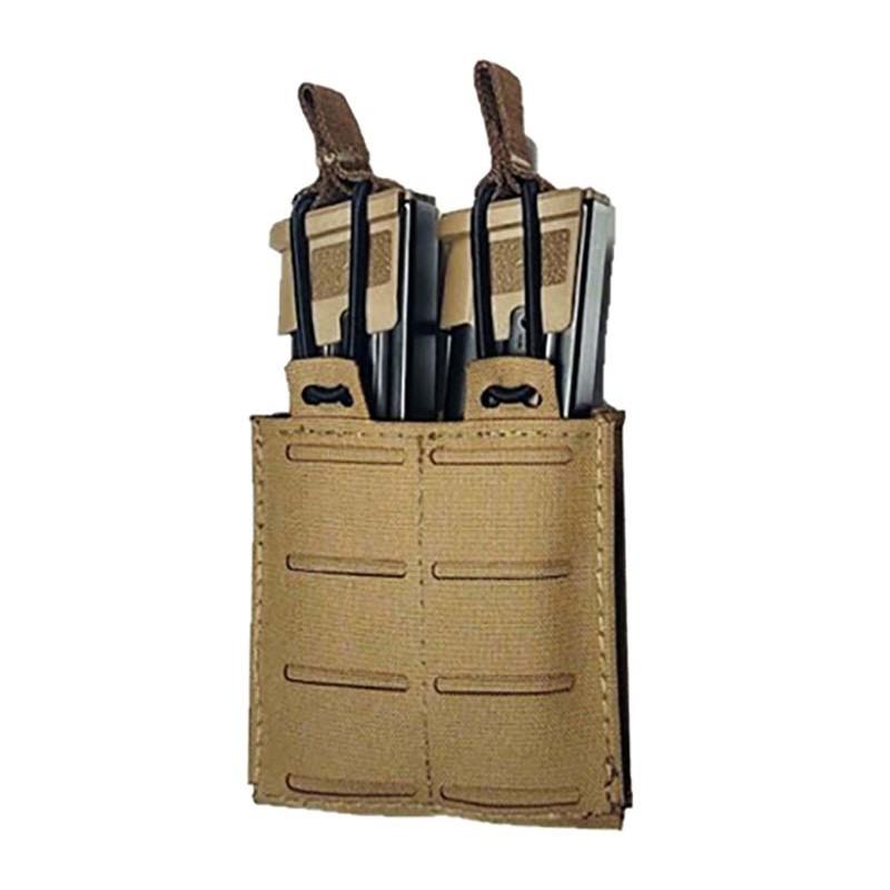 Military Products TacShield RZR Molle Double Pistol Magazine Pouch Coyote Brown