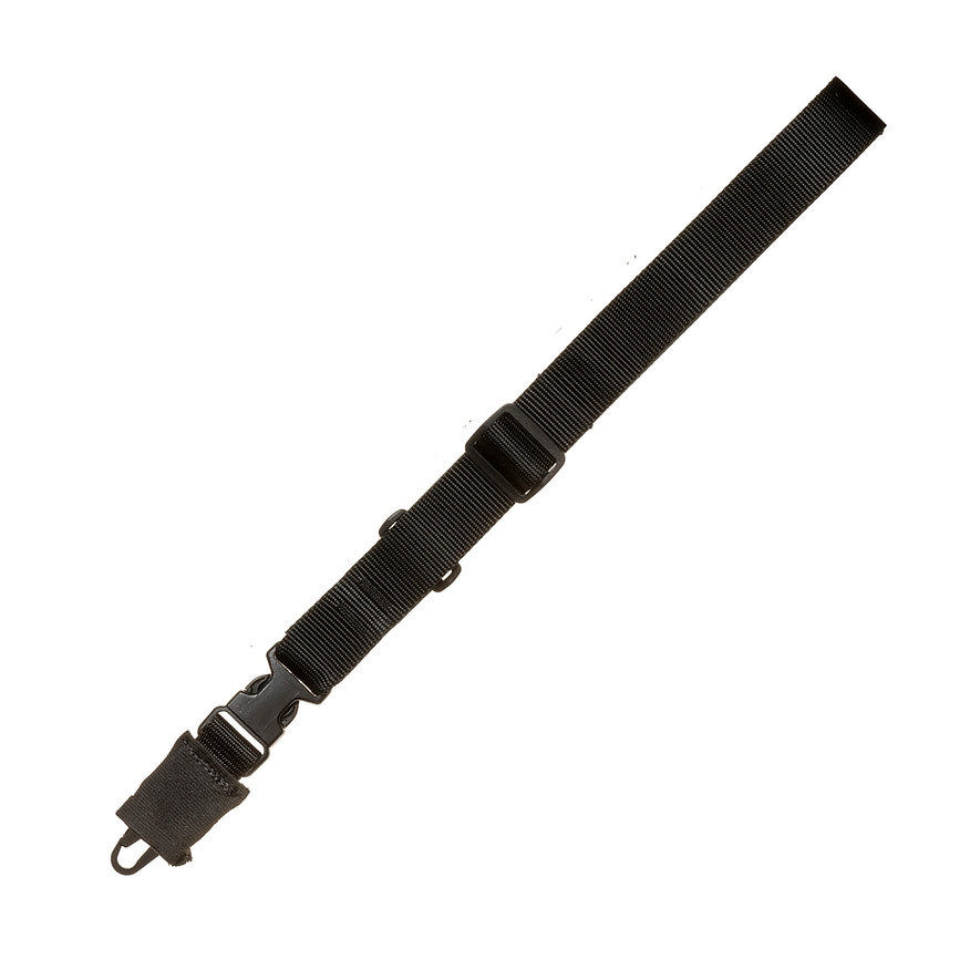 Military Products TacShield CQB Single-Point Sling 1.5" Black with HK Snap Hook