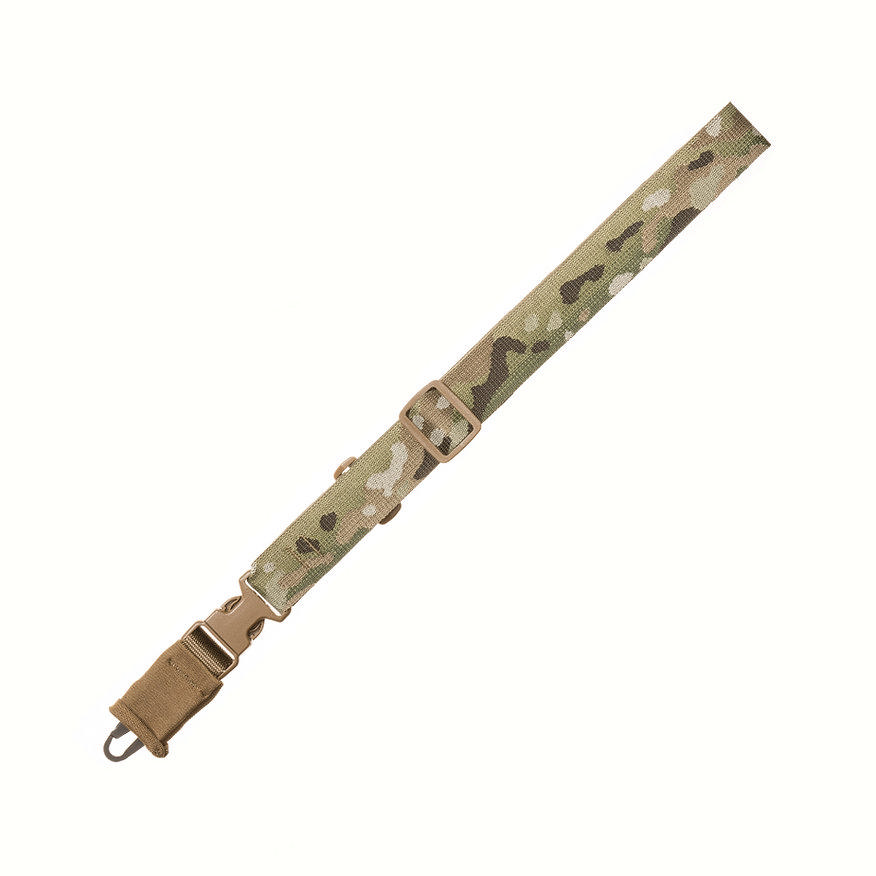 Military Products TacShield CQB Single-Point Sling 1.5" Multi-Cam Black with HK Snap Hook
