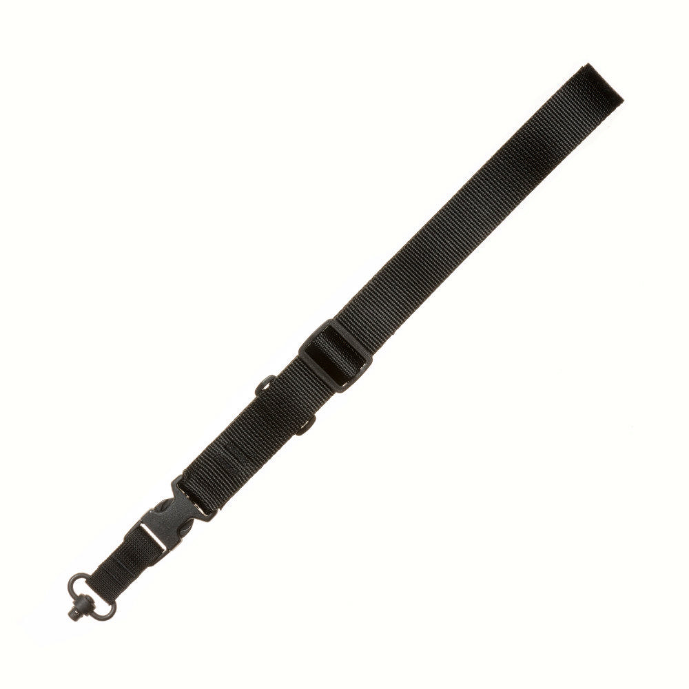 Military Products TacShield CQB Single Point Sling QDPush Button Swivel Black 1 1/2 in