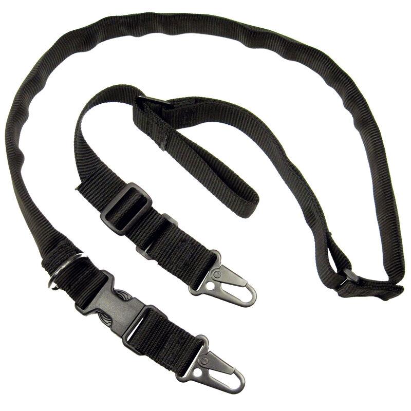 Military Products TacShield Warrior Sling(2n1) Web w/Fast AdjHK w/Silencer Black 1 1/4in