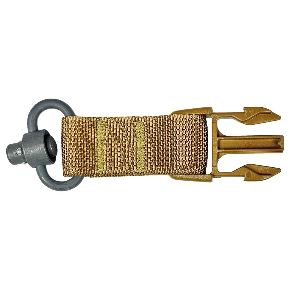 Military Products TacShield Side Release Buckle Attachment for QD Push Button Coyote Brown