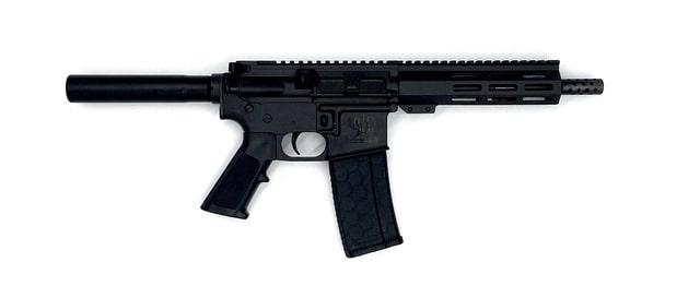 10 Ring Great Lakes AR-15 Pistol .223 Wylde 30rd Magazine 7.5" Nitride Barrel Black Finish