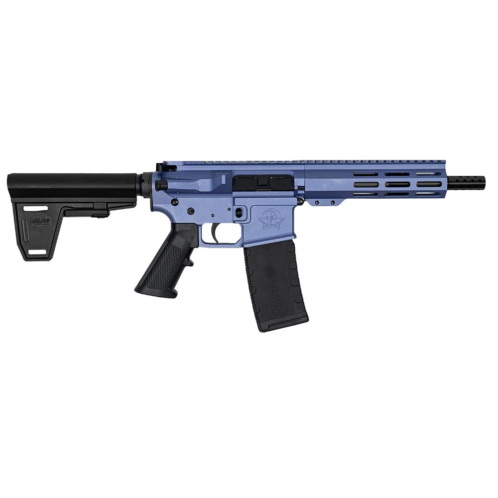 10 Ring GLFA 223 Wylde Braced Pistol .223 Wylde 30rd Magazine 7.5" Nitride Barrel Wild Orchid