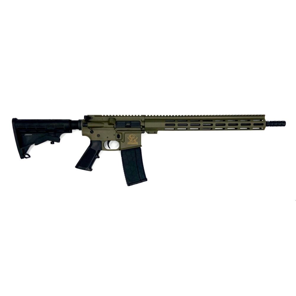 10 Ring GLFA AR-15 Rifle .223 Wylde 30rd Magazine 16" Barrel OD Green/Stainless Steel with 15.25"