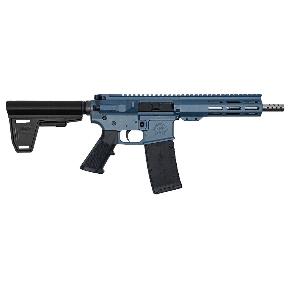 10 Ring GLFA 223 Wylde Braced Pistol .223 Wylde 30rd Magazine 7.5" Stainless Steel Barrel Blue