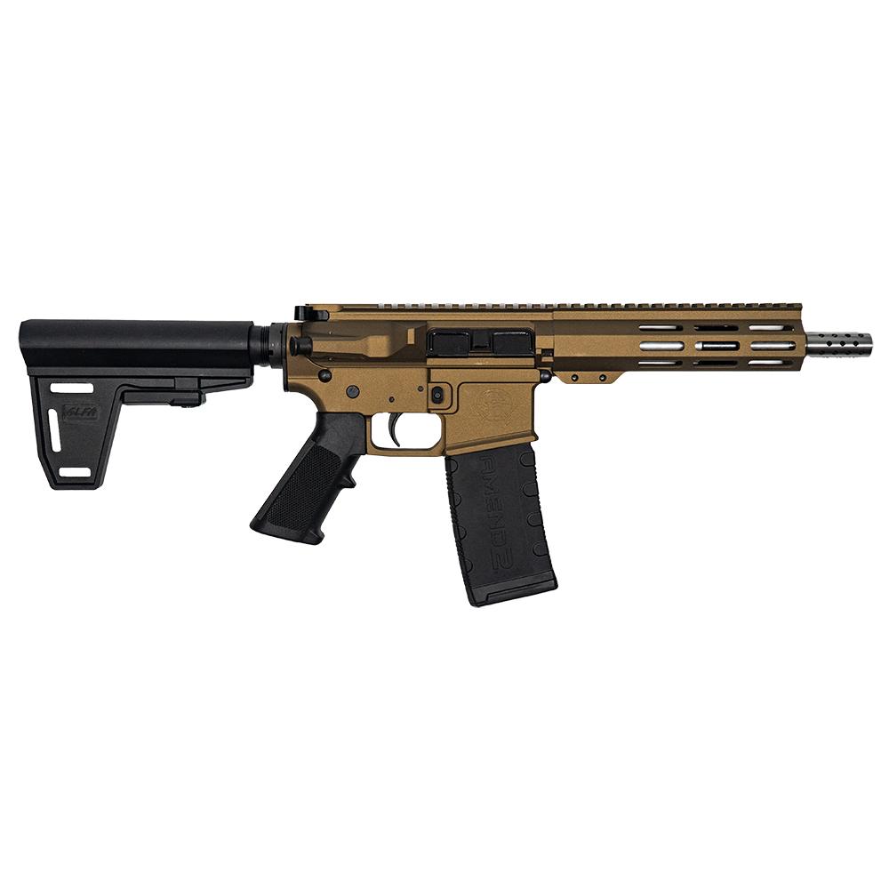 10 Ring GLFA 223 Wylde Braced Pistol .223 Wylde 30rd Magazine 7.5" Stainless Steel Barrel Bronze