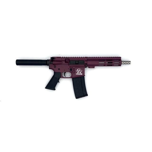 10 Ring Great Lakes AR-15 Pistol .223 Wylde 30rd Magazine 7.5" Stainless Barrel Black Cherry