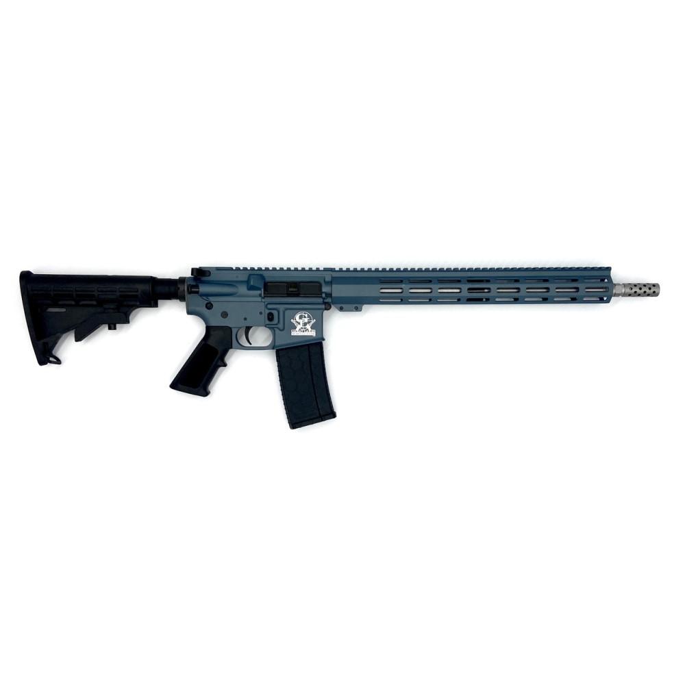 10 Ring GLFA 223 Wylde Rifle .223 Wylde 10rd Magazine 16" Barrel Blue Titanium Cerakote CA