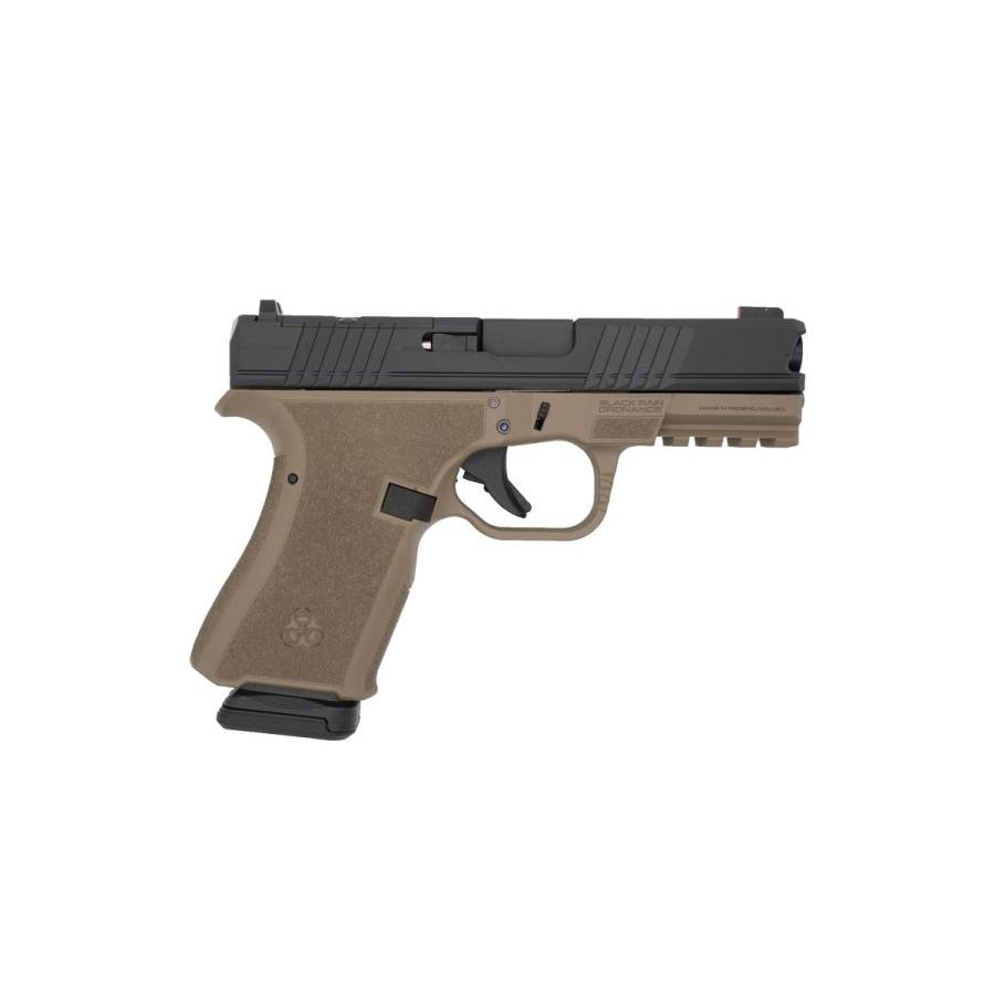Black Rain Ordnance Inc Black Rain Frontline Handgun 9mm Luger 15rd Magazine 3.75" Barrel FDE/Black Finish Optic