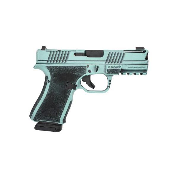 Black Rain Ordnance Inc Black Rain Frontline+ Handgun 9mm Luger 15rd Magazine 3.75" Barrel Robins Egg Blue