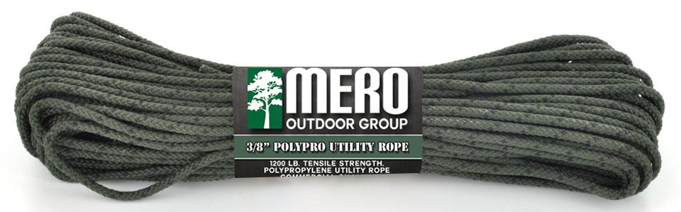 E.L. Wood Braiding Co. Inc. Mero 3/8" Polypro Utility Rope 50 ft