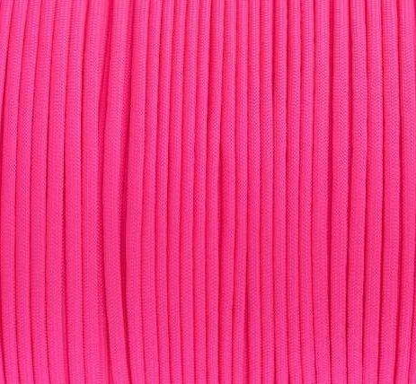 E.L. Wood Braiding Co. Inc. Mero 550 Paracord - 100' 550 lb Pink Neon