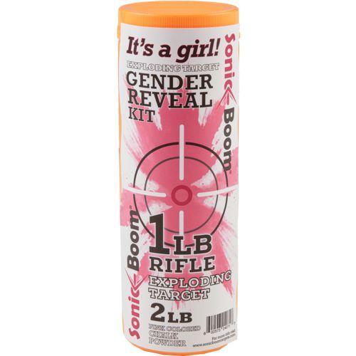 JERENT ENTERPRISES SONIC BOOM Sonic Boom Binary Rifle Target - Gender Reveal Kit - Girl