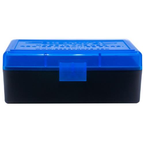 Berry's Mfg Berry's Ammo Box #404 - .22 Horn./.30 Carb. 50/rd Blue/Black