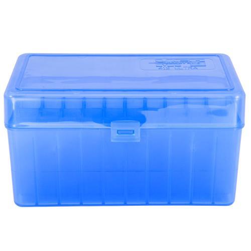 Berry's Mfg Berry's 412 Blue Ammo Flip Top Box Holds 50 Rounds - .300 Ultra