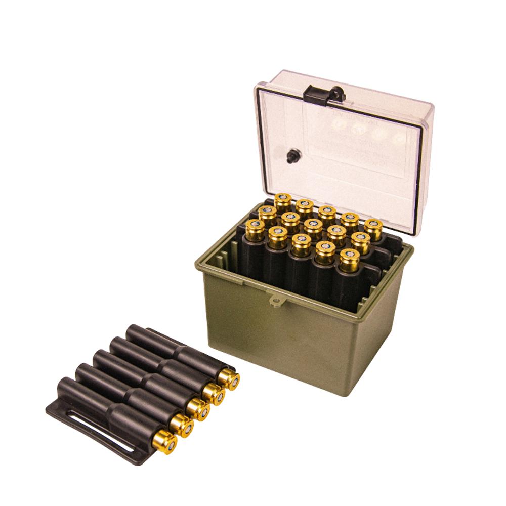 Berry's Mfg Berry's Safari Ammo Box 20rd Large Rifle Clear/Olive