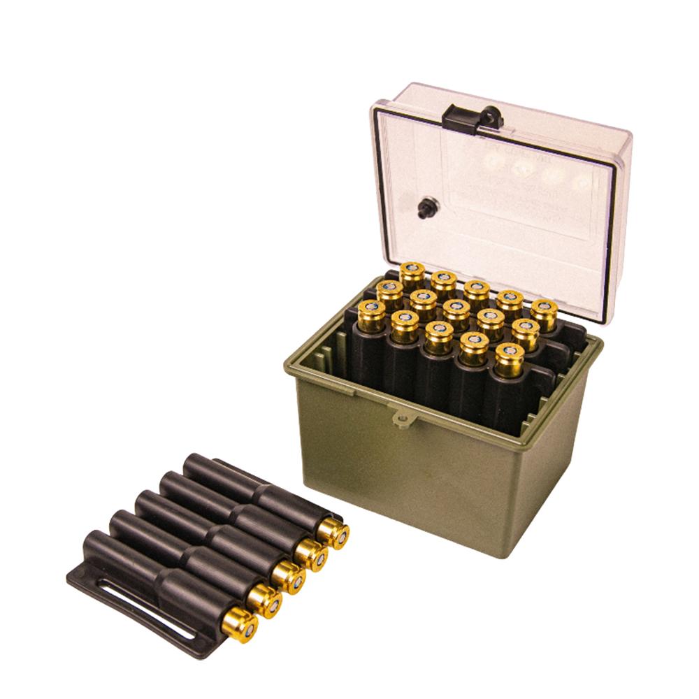 Berry's Mfg Berry's Safari Ammo Box 20rd Small Magnum Clear/Olive