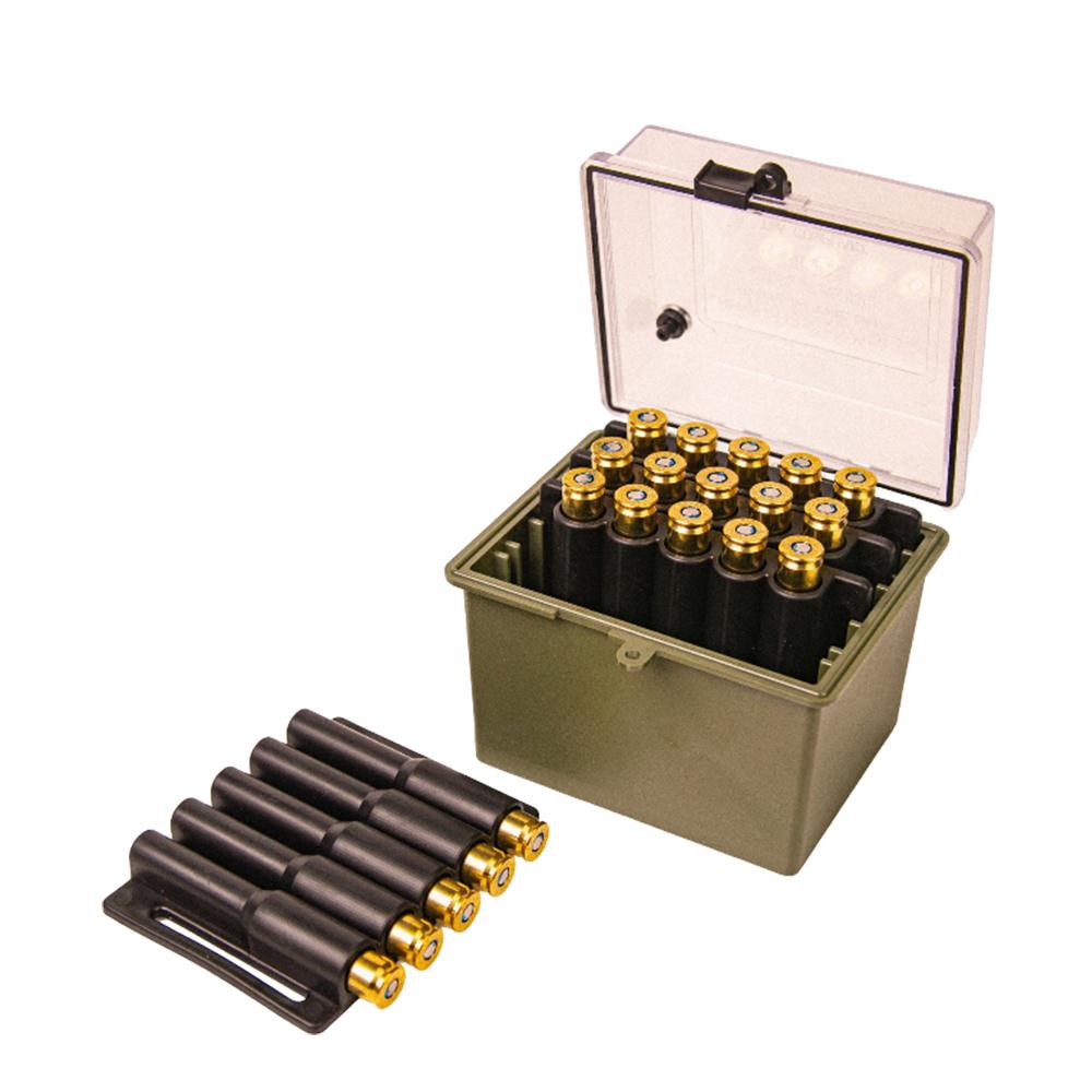Berry's Mfg Berry's Safari Ammo Box 20rd Large Magnum Clear/Olive