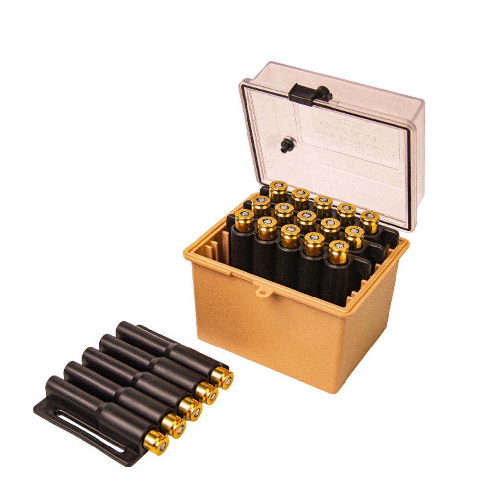 Berry's Mfg Berry's Safari Ammo Box 20rd Large Rifle Clear/Tan