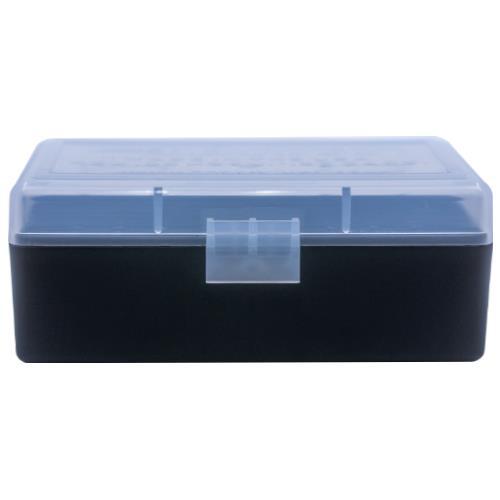 Berry's Mfg Berry's Ammo Box #404 - .22 Horn./.30 Carb. 50/rd Clear/Black