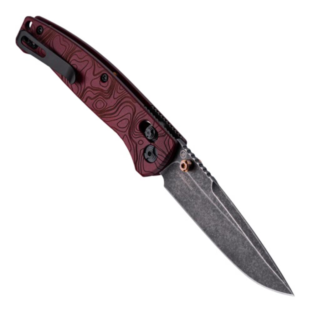 Hogue Knife Hogue Mysto Folder Knife 3-2/5 Drop Point Blade Fire Redstone
