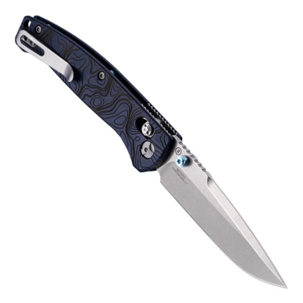 Hogue Knife Hogue Mysto Folder Knife 3-2/5 Drop Point Blade Blue Canyon