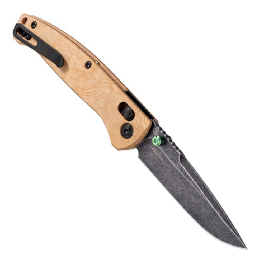 Hogue Knife Hogue Mysto Folder Knife 3-2/5 Drop Point Blade Wood Maple Valley
