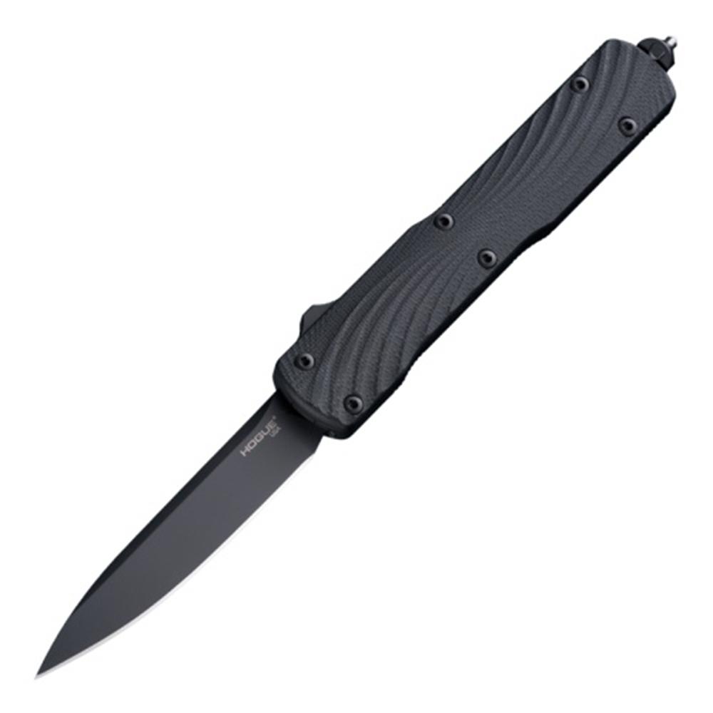 Hogue Knife Counterstrike Out the Front Automatic 3.35" Drop Point Blade 20CV - Black