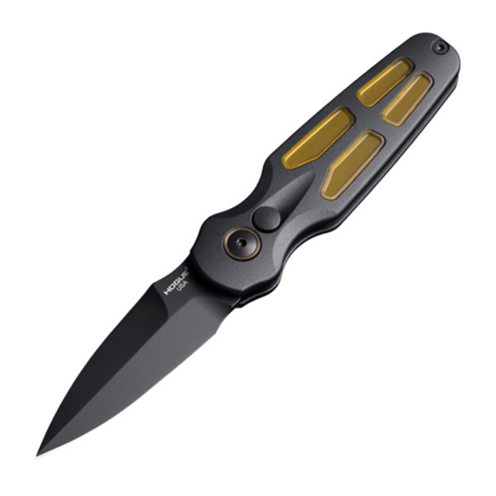 Hogue Knife Hogue Ballista II Automatic Folder Knife 2-3/5 Spear Point Blade Black with Ultem Inserts