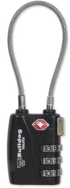 Bulldog Cases Single Pack TSA Sentry Approved Lock w/Steel Cable