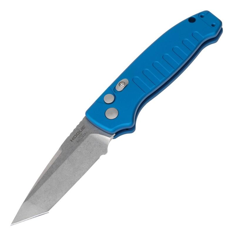 Hogue Knife Hogue Ballista I Automatic Folder Knife 3 1/2" Tanto Blade Blue