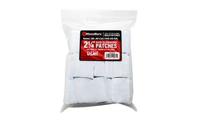 Kleen Bore KleenBore 2-1/4? .38-.45 Cal. & . 410-20 Gauge Cleaning Patches (500PK)
