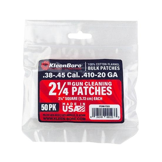 Kleen Bore KleenBore 2-1/4? .38-.45 Cal. & .410-20 Gauge Cleaning Patches (50PK)