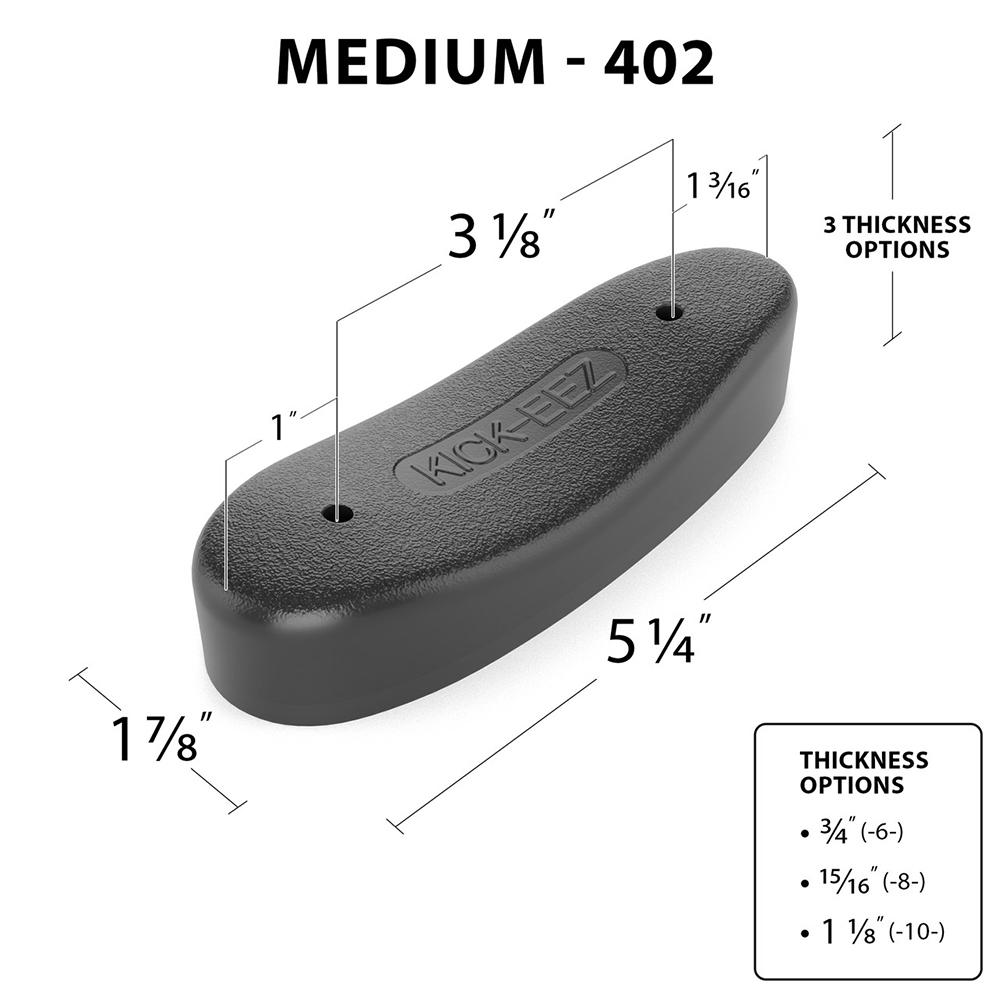 Kick-EEZ Trap Recoil Pad 1-7/8" x 5-1/4" x 1-1/8" Black Kick-EEZ Trap Recoil Pad 1-7/8" x 5-1/4" x 1-1/8" Black