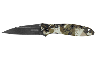 Kershaw Leek 3" Kings Camo Blkwash Folding Knife/Assisted