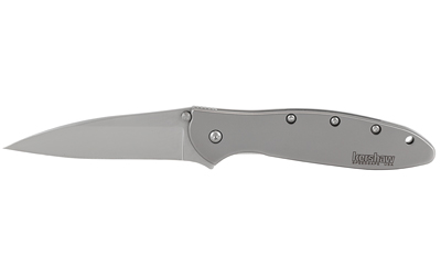 Kershaw Ken Onion Leek Folding Knife 3" Drop Point Blade Silver