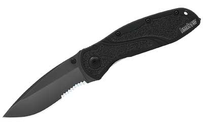 Kershaw Blur Glassbreaker Black Combo Folding Knife/Assisted
