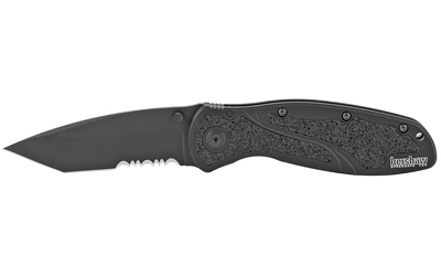 Kershaw BLUR TANTO 3.4" Black/Black SERR Folding Knife/Assisted