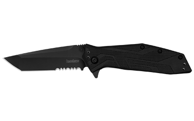Kershaw Brawler Serrated 3" Black/ox Folding Knife/Assisted