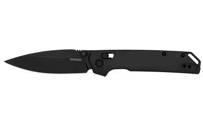 Kershaw Iridium Folding Knife 3-2/5" Spear Point Blade Black