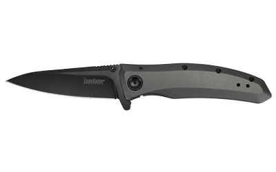 Kershaw Grid 3.7" Pln Black-Oxide Folding Knife/Assisted