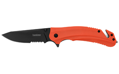 Kershaw Barricade Srtd 3.5" Org/black Folding Knife/Assisted
