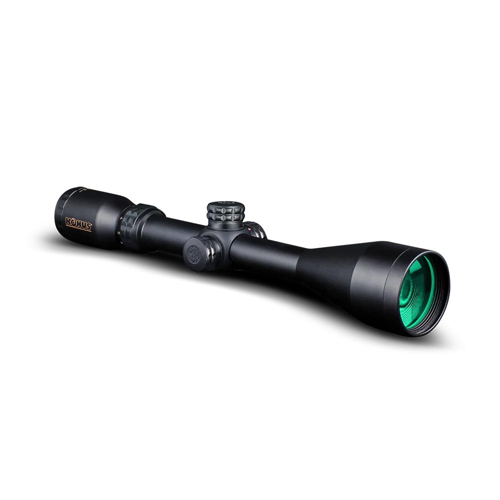 Konus Optics KonusPro Rifle Scope - 3-9x50mm Dual illum 30/30 Engraved Reticle Matte Black