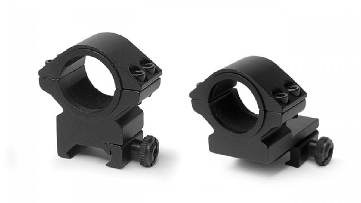 Konus Optics Konus 2-Piece Steel Riflescope Rings With Quick Release Lever 1" Medium Matte Black