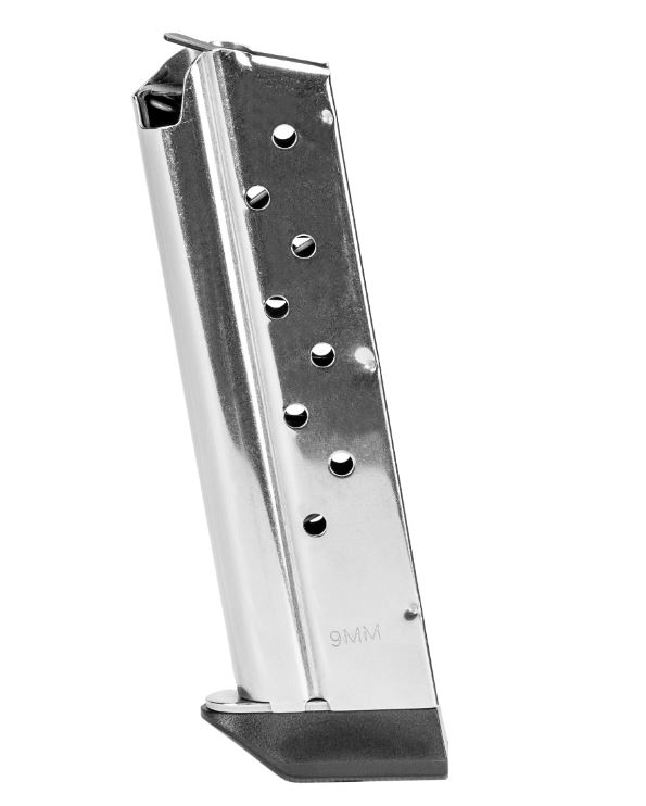 Kimber MAG KIMBER 9MM 9RD Stainless SILVER Extension BP Accessory